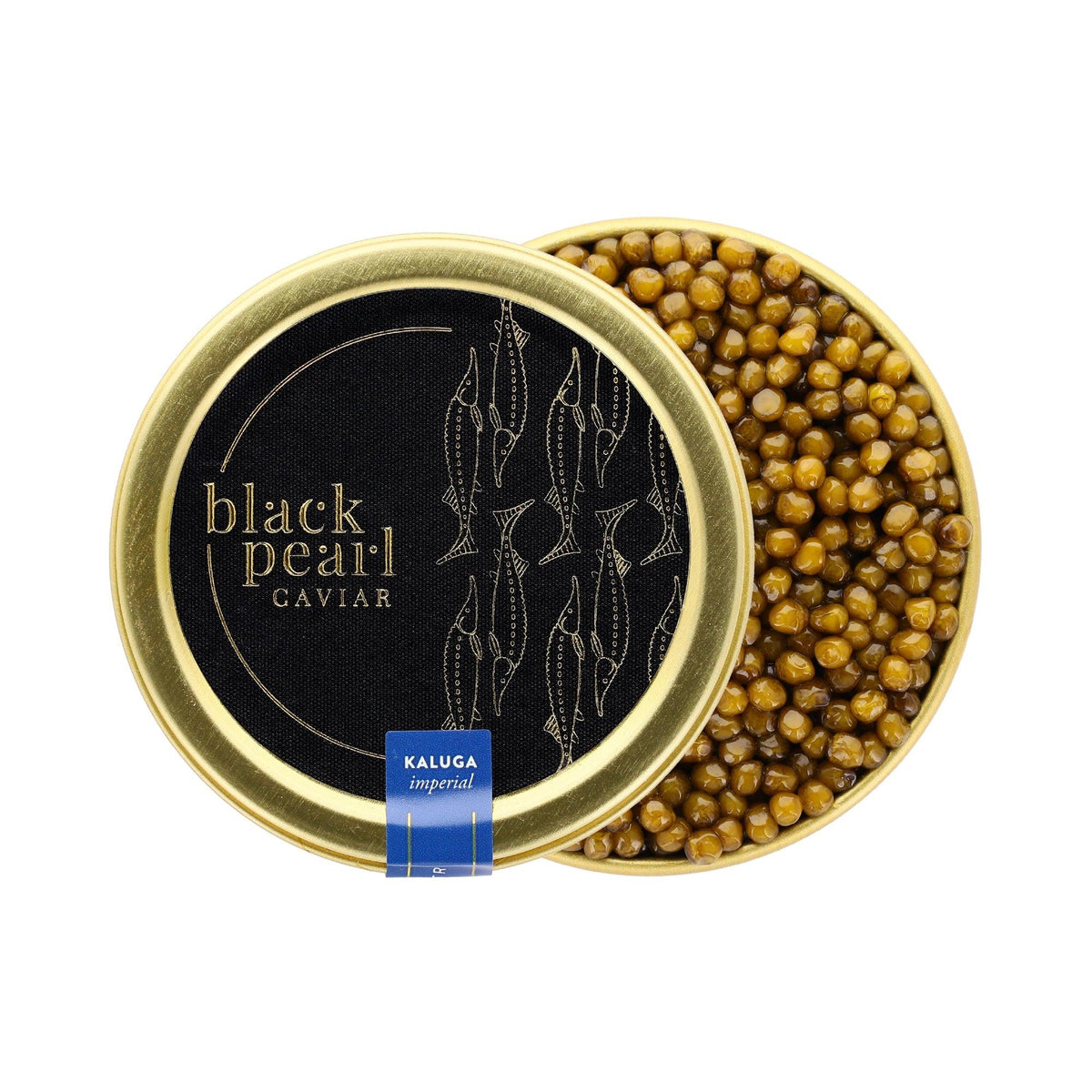 large caviar with mild nutty taste, intense brown to gold color, limited availability