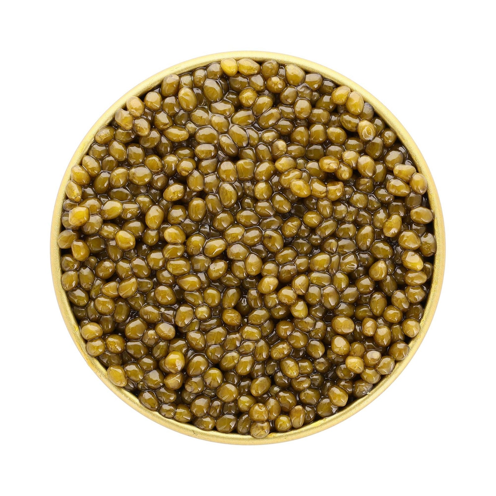 exclusive selection, large gold caviar, clean taste with bold flavors