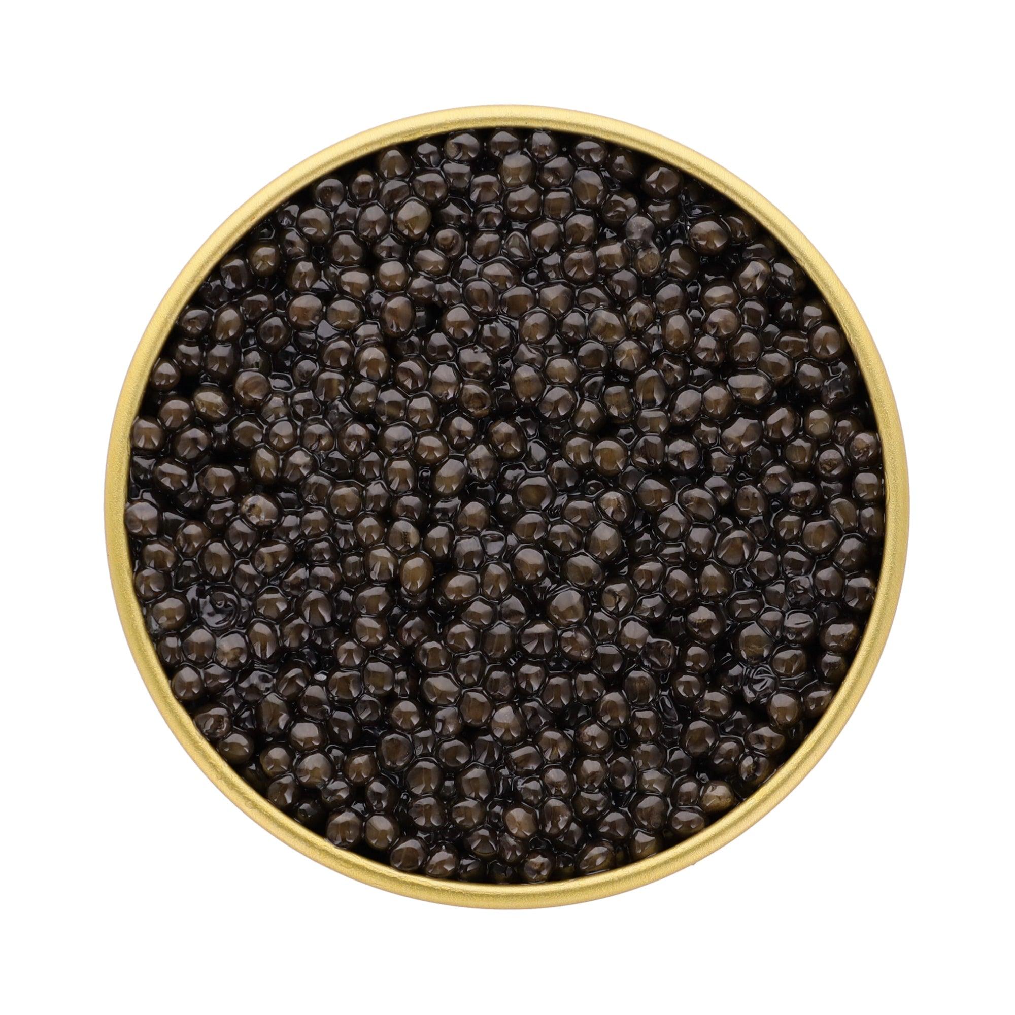 medium dark to green caviar, strong flavors, clean taste, one of our best-seller