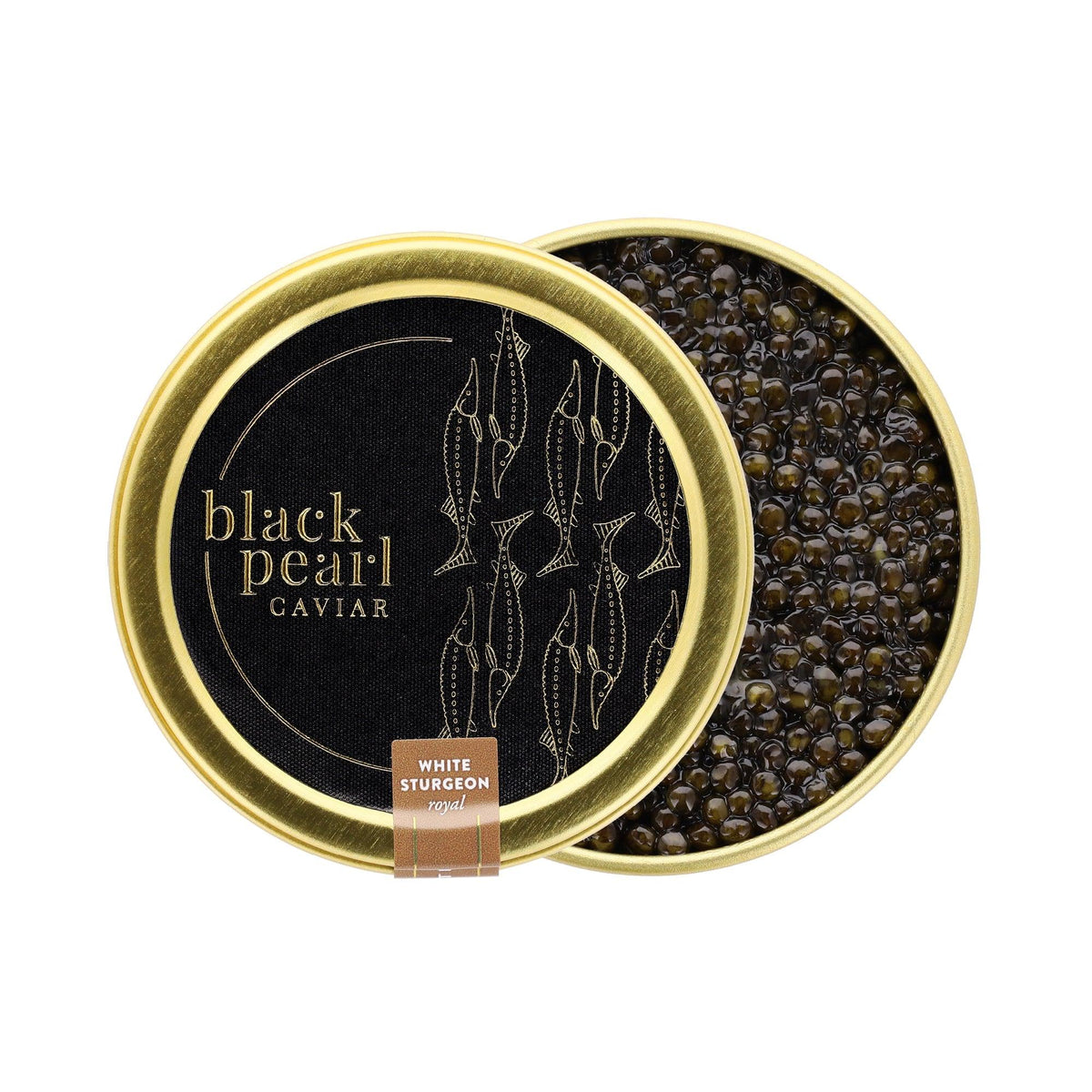 local farmed caviar from California, creamy and fishy taste